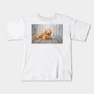 Cute Labradoogle Digital Painting Kids T-Shirt